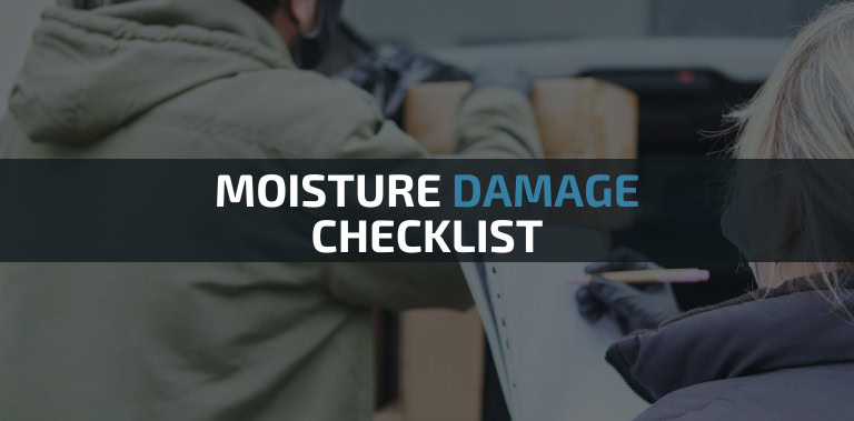 Moisture Damage Checklist
